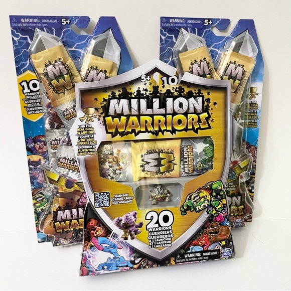Million Warriors 20 Pack with Launcher and 2x 10 Packs - Picture 15 of 15